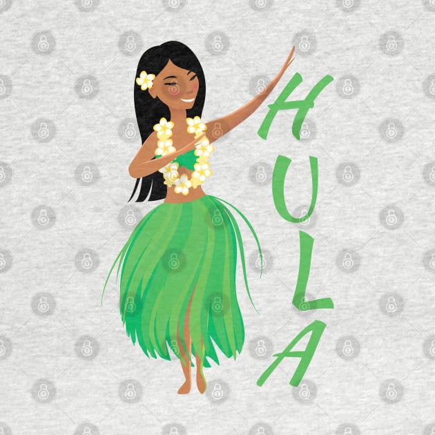 Hawaiian hula dancing girl. by CraftCloud